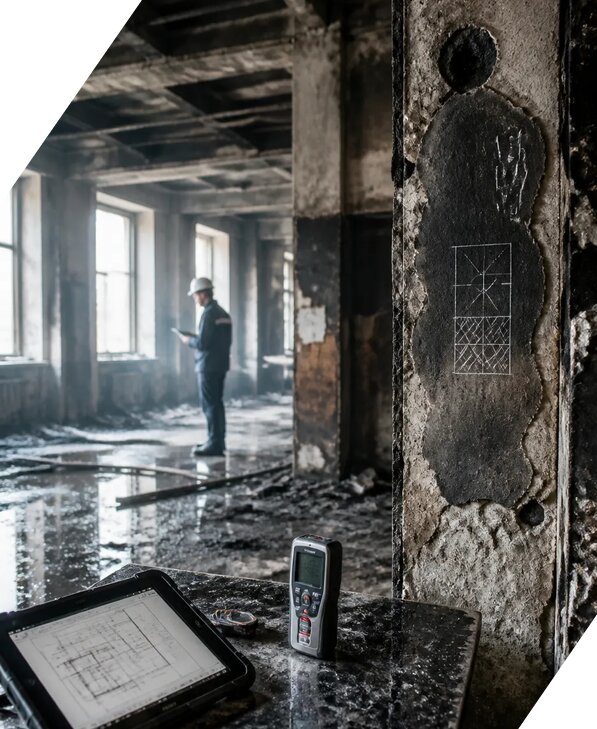 Обследование зданий после пожара в Пскове от 15225 р. | ЭкспертизаРоссия