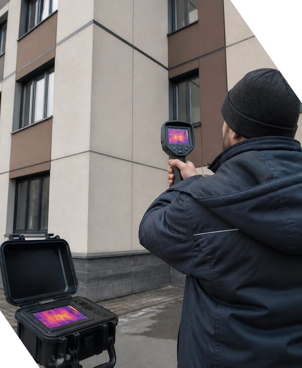 Тепловизионное обследование зданий и сооружений в Пскове