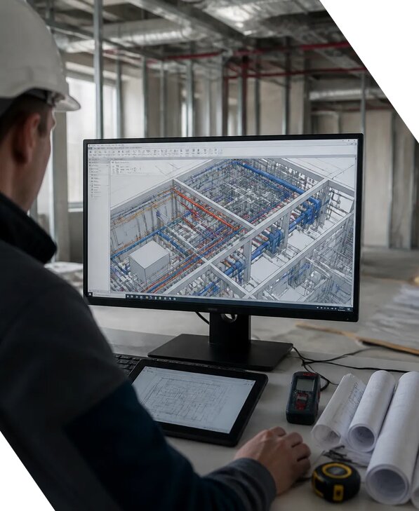 Создание BIM модели инженерных сетей для объектов в Пскове